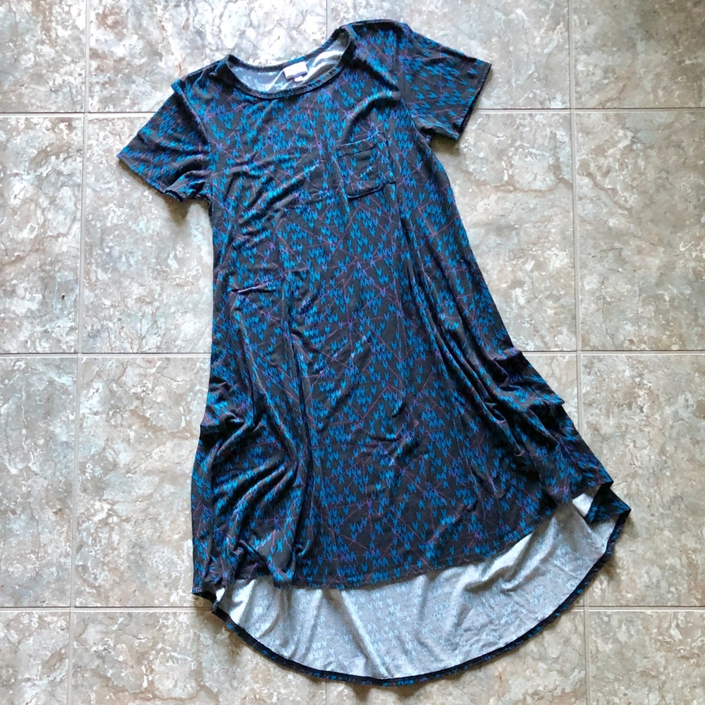 LuLaRoe Hi-Lo Black Swing Dress